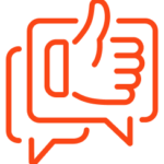 listen-and-learn Listen and Learn - Icon of chat Bubble and thumbs up